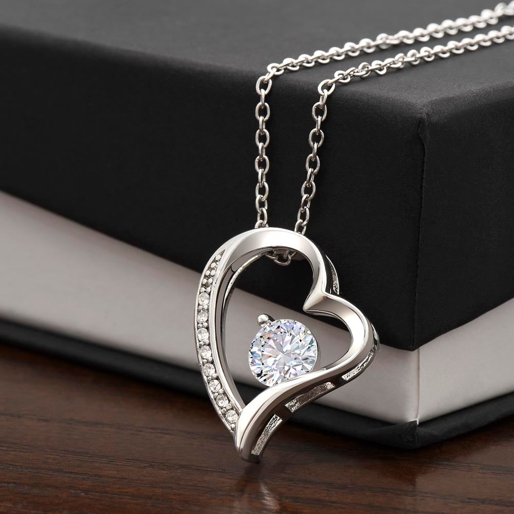 A Mothers Love Shines Forever-Heart Necklace Gift